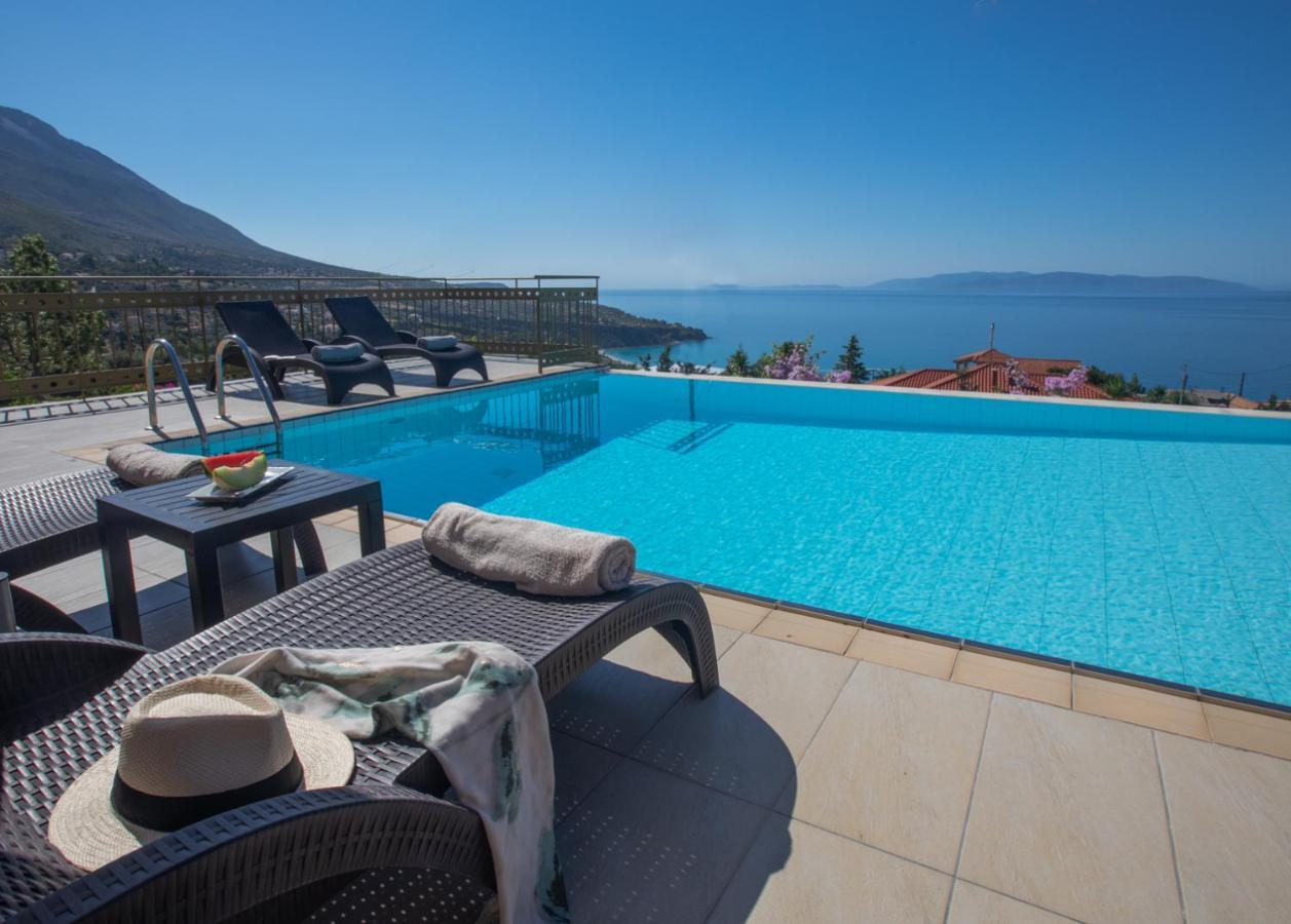 Lourdas Beach View Villa Vlachata Luaran gambar