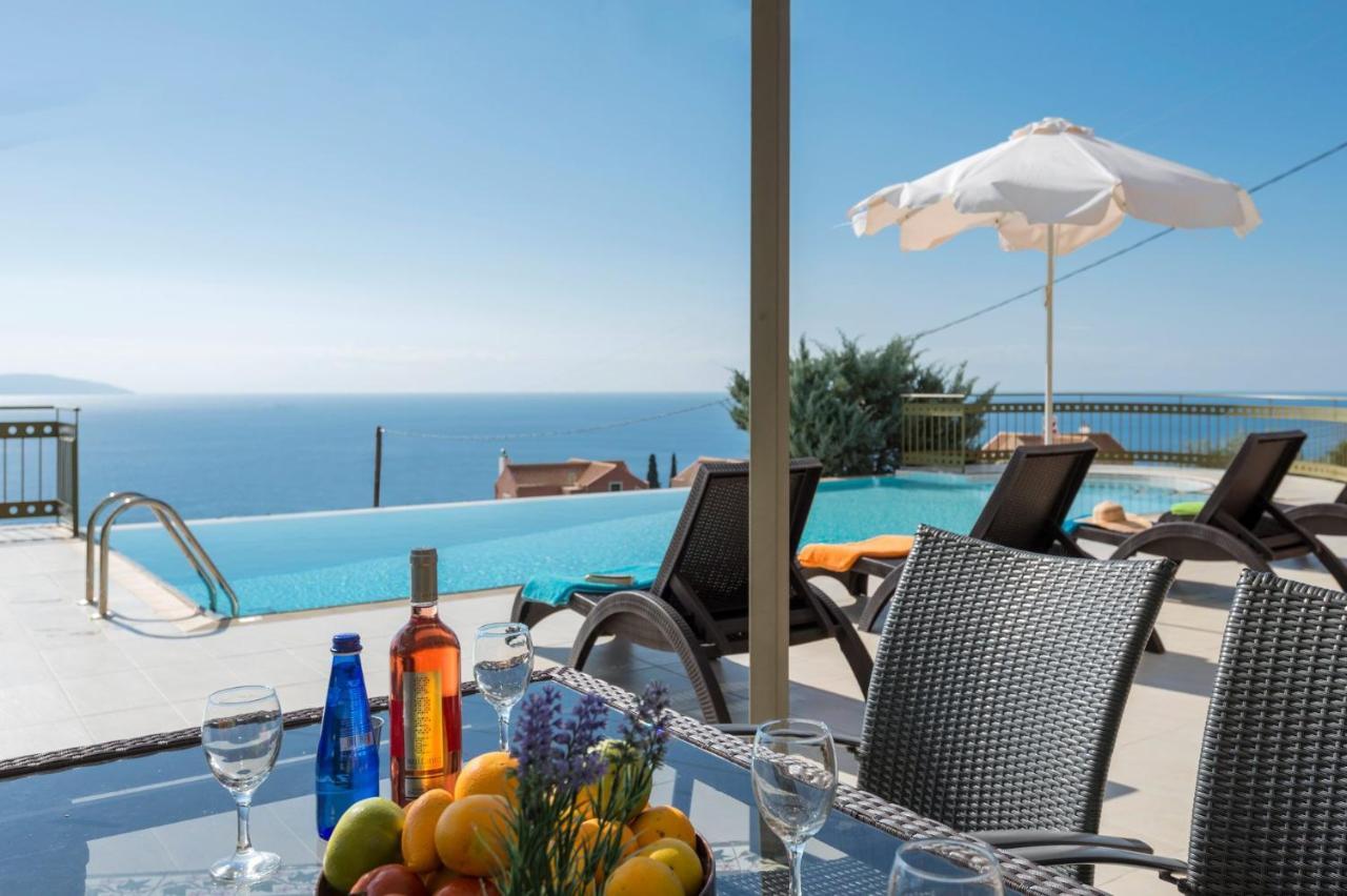 Lourdas Beach View Villa Vlachata Luaran gambar